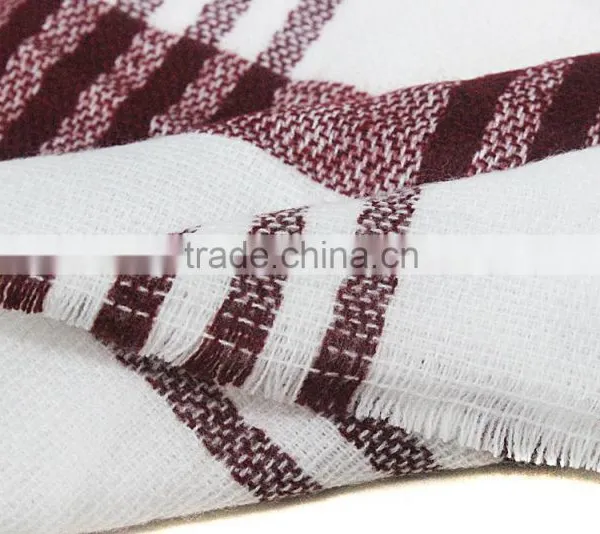 Plaid Tartan Brand Name Classic Oversize Winter Scarf photo-5