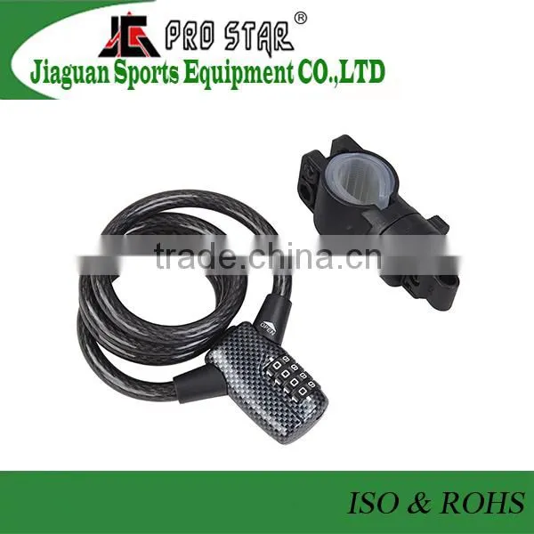 New Launched Bicycle Accessories Steel Password Cable Lock