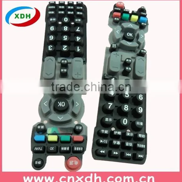 Bulk Sale Customized Silicone Keypad for TV Remote Controller