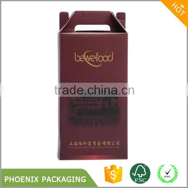 Corrugated Cardboard Wine Glass Box With Window Packaging Box photo-3
