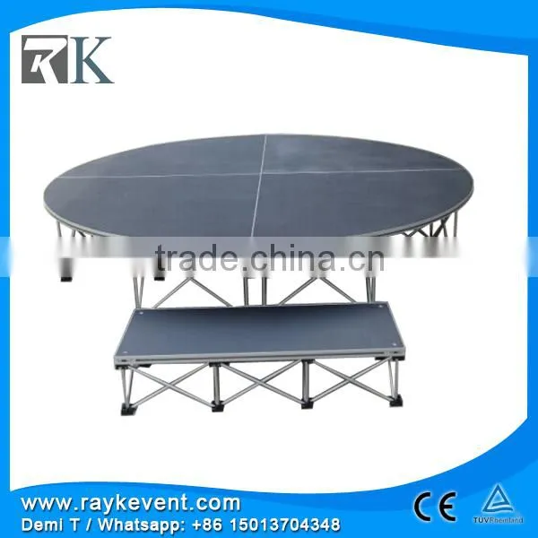 New Arrival Round Stage for Wedding Modular Deck System Mobile Stage for Sale photo-2