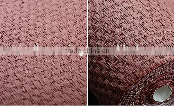 Real Textured Grasscloth Wallpaper photo-6