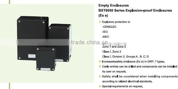 Explosion Proof Electrition Distribution Enclosure