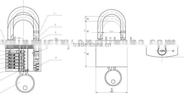 940 Series Brass Padlock (heavy Type) photo-2