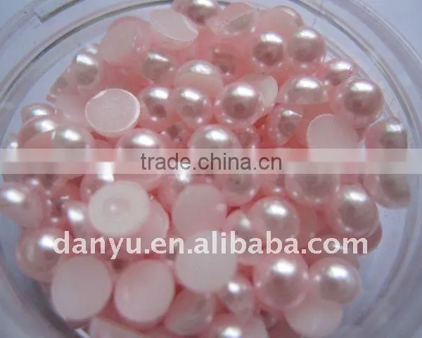 Flat Back Half Round Pearls