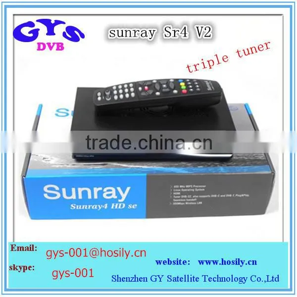 Strong Decoder Satellite tv Receiver Dm800hd se Triple Tuner Wifi Sunray Sr4