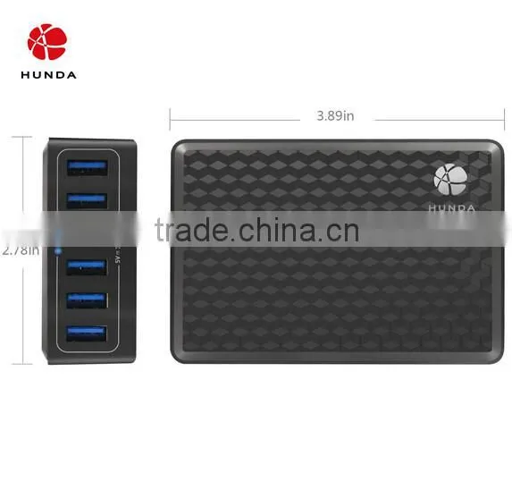 HUNDA 6 Port Desktop Charger USB Station 40W-60W 6-port USB Hub for Iphone 6/6 Plus photo-2