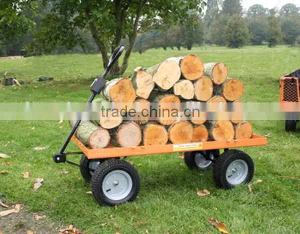 Green Extra Large 4 Wheel Garden Cart Trolley photo-2