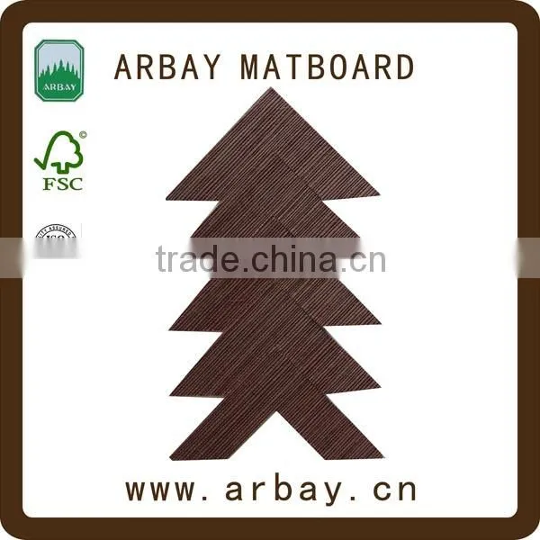 Precut 1.0mm 2.0mm 3.0mm Whitecore Vintage Linen Suede Matboards for Frame photo-6