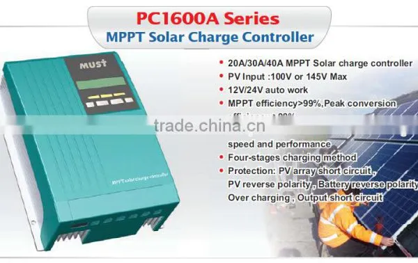 MPPT Solar Charge Controller PC1600 Series photo-4