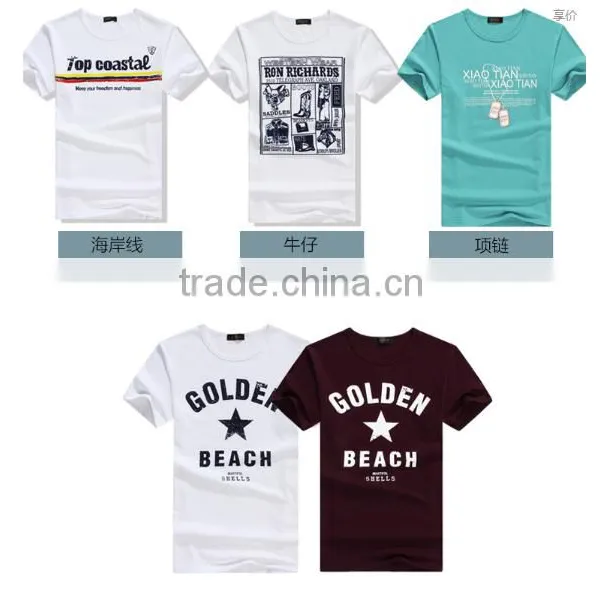 Wholesales Cheap 100% Cotton Men's T-shirts Tops and Blouse photo-3