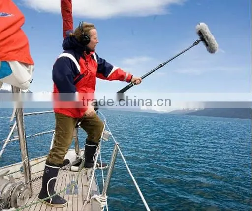Fuzzy Windshield for Outdoor Shotgun Microphone , Good Noise Filter Windscreen for Recording Microphone photo-3