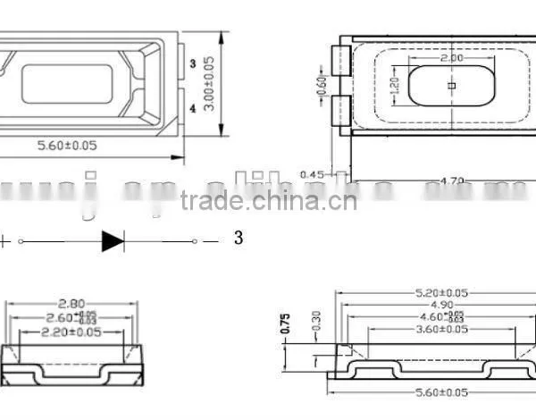 0.2W 0.3W 0.5W 5000-7000K Pure White 5630 Smd Led photo-3