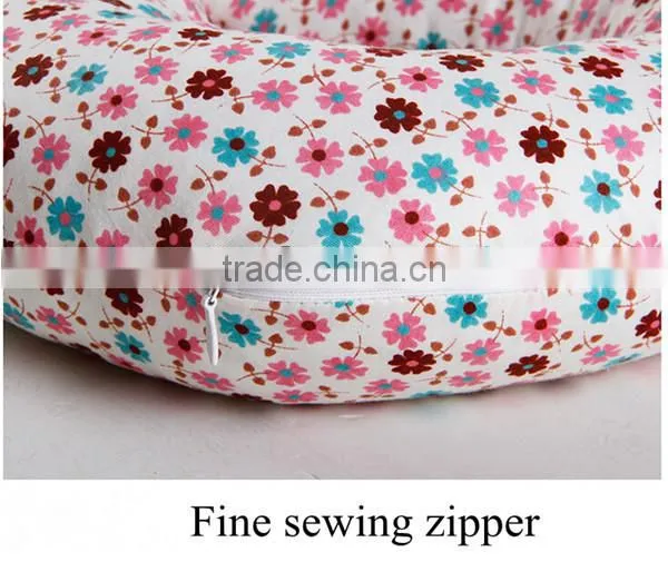 Hot Sell Fashion 100% Cotton Super Soft U Shape Folding Travel Neck Mesh Pillow photo-4