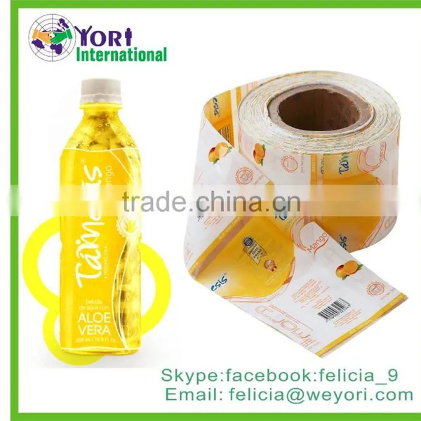 Yori Aloe Vera Drink Plastic Sleeve Pvc Shrink Sleeve Label