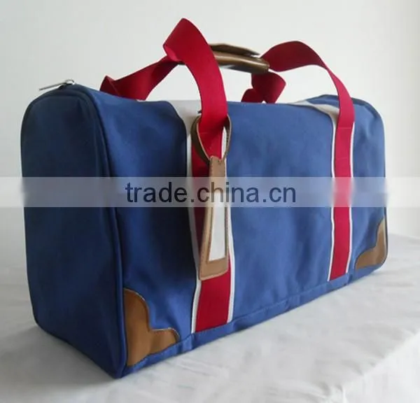 Fashion Denim Blue Canvas Duffel Bag photo-3