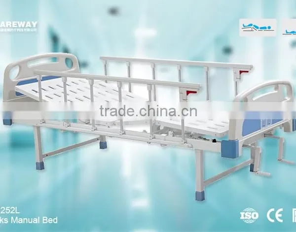 2 Cranks Manual Patient Hospital Medical Bed for Home photo-6