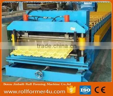 Building Machine Glazed Tile Aluminum Steel Roof Tile Roll Forming Machine Glazed Tile Roll Forming Machine Exported Nigeria photo-6