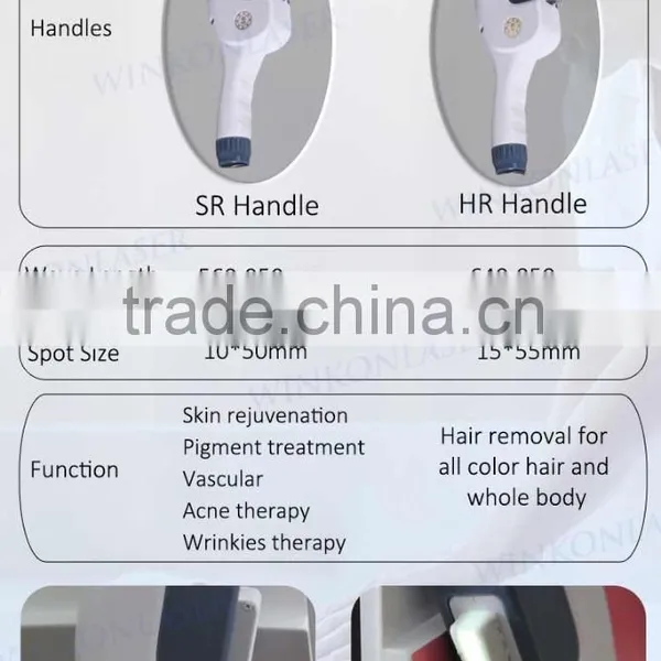 FDA Approved 2 Years Warranty 3000W ABS Pure Sapphire Newest Shr Hair Removal Machine photo-5