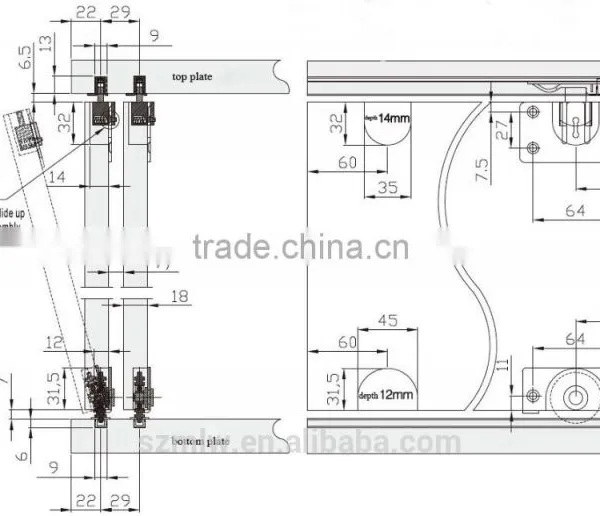 Sliding Door Fittings for Wardrobe photo-2