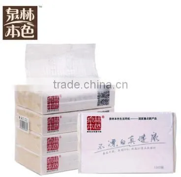 2ply 100% Virgin Wheat Straw Pulp Soft Pack Facial Tissue Paper photo-2