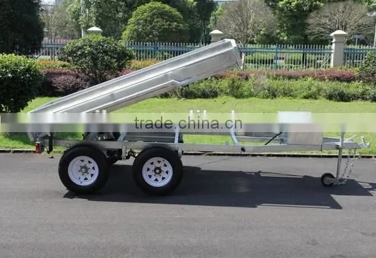 2016 Australia Hot Sales!!!10x5ft Hot Dipped Galvanized Hydraulic Heavy Duty Farm Used Tandem Trailer photo-4
