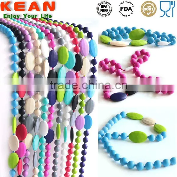 Navajo White DimGray Necklaces Have a Breakaway Clasp Quartz Pink Silicone Teething White Blue photo-4