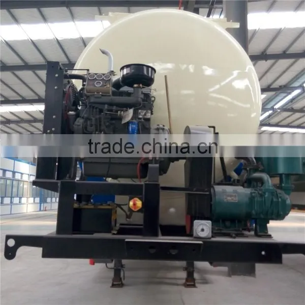 Air Compressor Bulk Cement Tanker , Bulk Cement Transport Semi-trailer photo-5