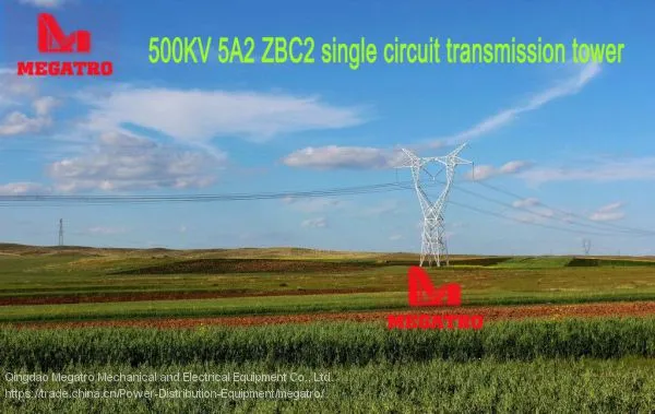 500KV 5A2 ZBC2 Single Circuit Transmission Tower photo-2