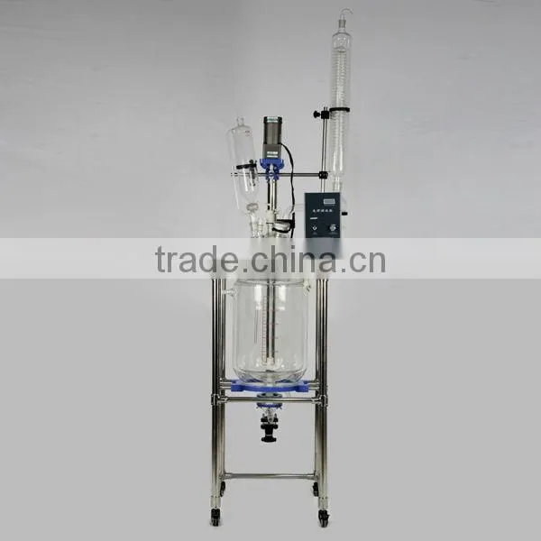 2013 Hot Selling GG17 Borosilicate Glass Lab Jacket Glass Reactor 20L photo-3
