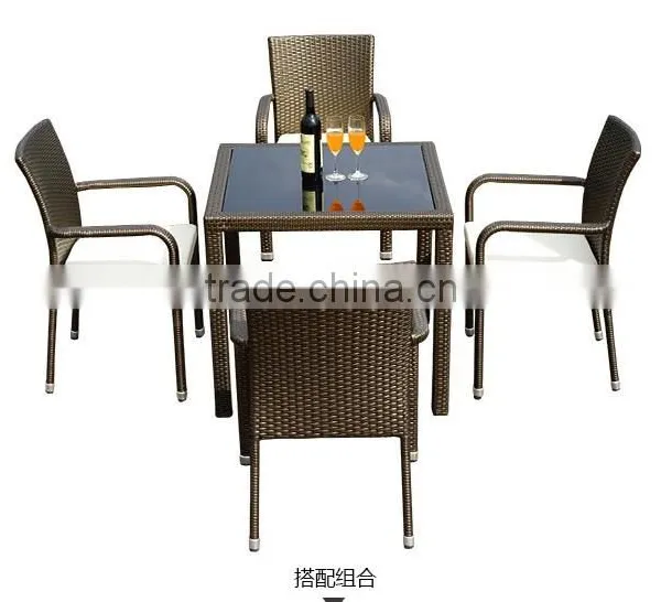 Outdoor Brown Rattan Table, Outdoor Rattan Furniture photo-3
