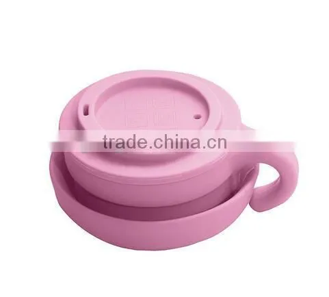 Silicone Travel Collapsible Camping Mug With Lid photo-5
