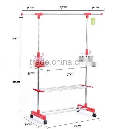 Clothes Rack Clothes Drying Rack With Shelves photo-6