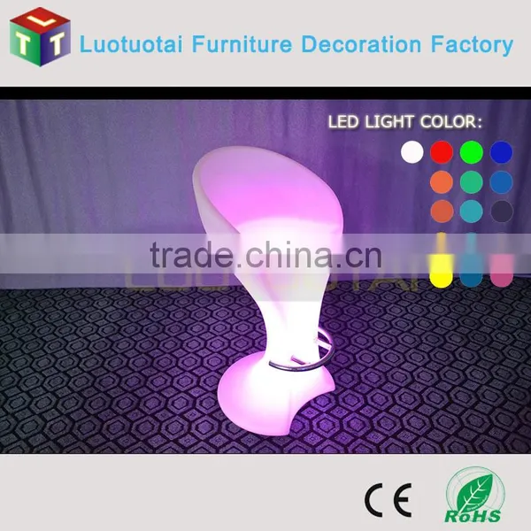 2015 New Design Modern 42'' High-grade Led Bar Stool High Back Wing Chair LED Light Stool Chair LTT-BS04 photo-6