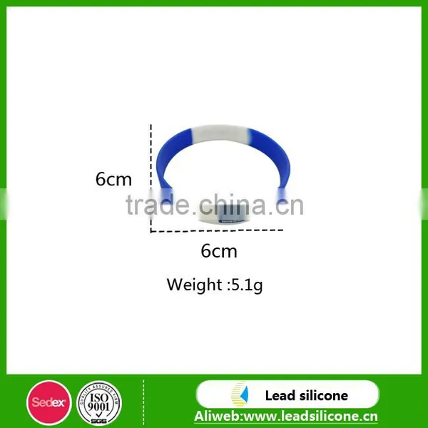 Professional Cheap Custom Logo Silicone Wristband Bracelet With Perimeter 180 mm or 202 mm photo-3
