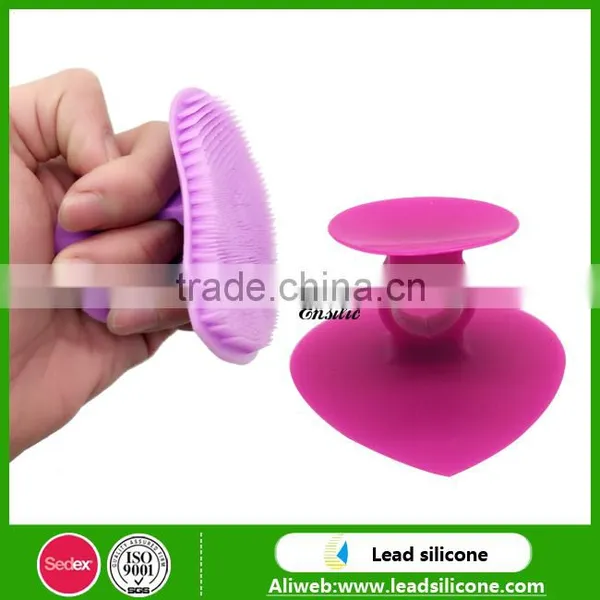 Heart Shape Silicone Facial Cleaning Brush,Silicone Skin Cleaning Brush photo-5