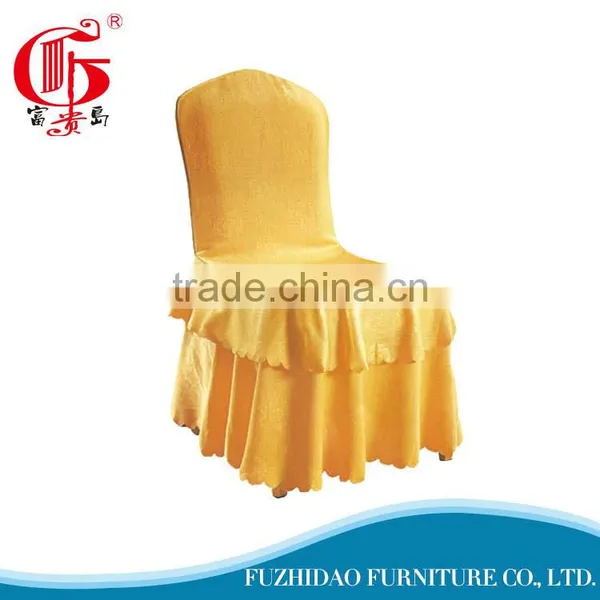 Professional Rosette Banquet Chair Cover With Ruffles photo-3