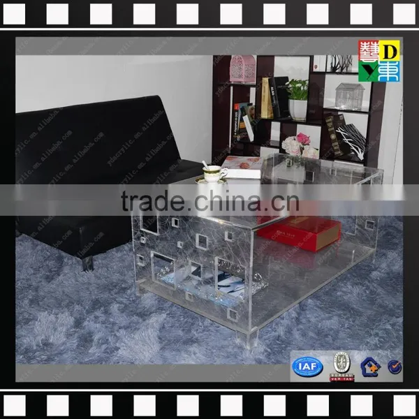 Clear Acrylic Sofa Table PMMA Living Room Table Glass Coffee Table From China Manufacturer photo-2