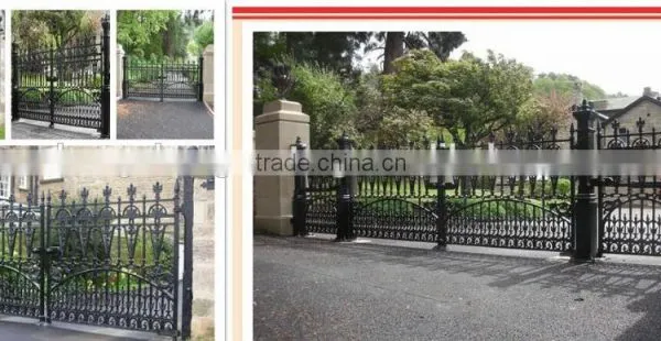Antique Decorative Garden Cast Iron Gate Design photo-4