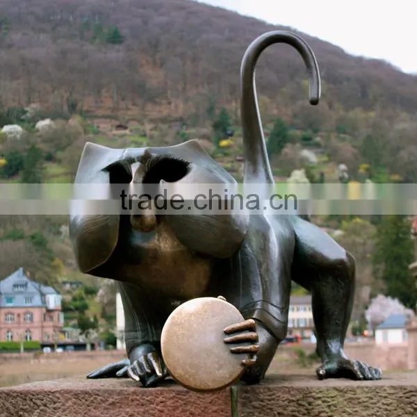 Bronze Foundry Metal Craft Bronze Monkey Statues for Garden photo-2