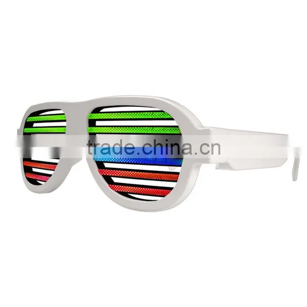 LED Flashing Glasses Christmas Holiday Gifts Voice Control Glasses Party Props photo-2