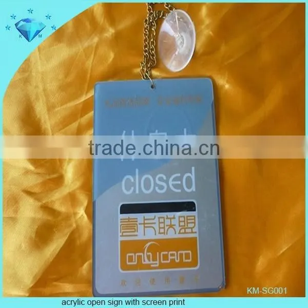 Plexiglass and Perspex Push Pull Sign With Silk-screen Logo Printing photo-6
