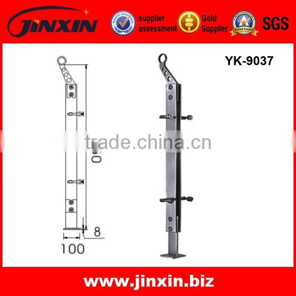Laser Precise Cutted Stainless Steel Plate Glass Column photo-3
