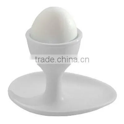 Ivory White Porcelain China Ceramic Cream White Egg Stand Egg Cup