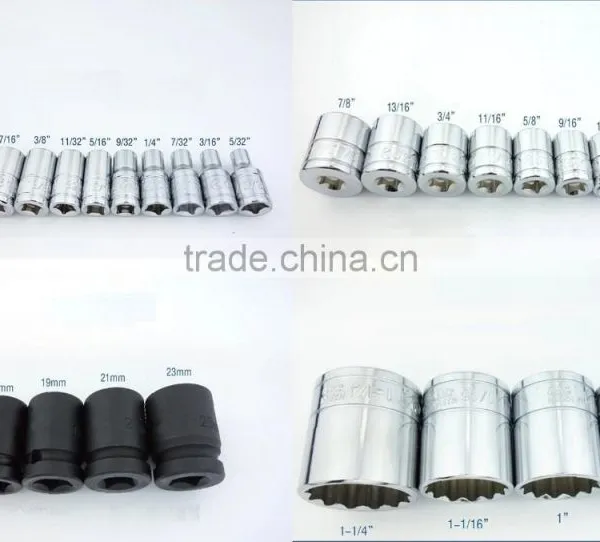 121pcs 1/4,3/8,1/2 Drive Standard Metric Socket Wrench Set photo-5