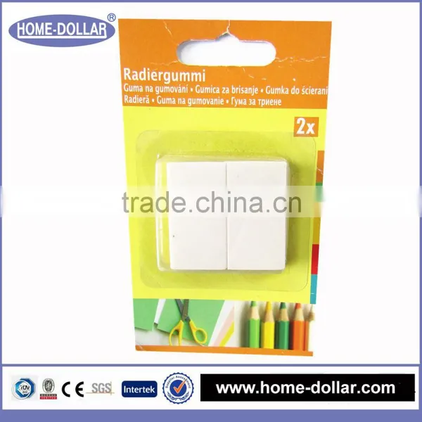 Hot Sale Office and School Supplies Rectangular Rubber White Plastic Eraser for School photo-6