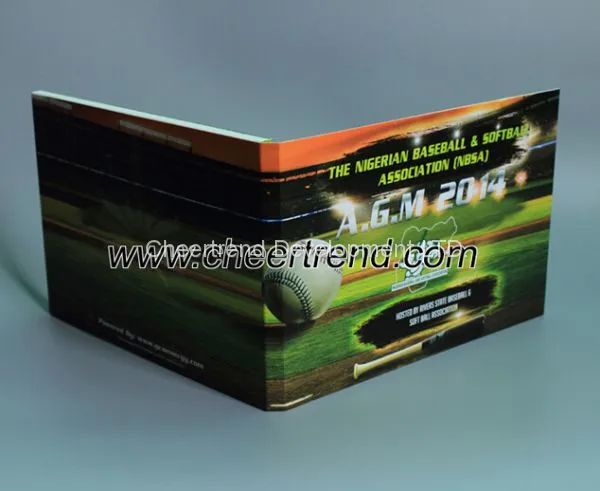 2017 Fashion Paper Business Card 7 Inches Lcd Video Brochure 210*148 mm Video Greeting Card With 1000 Mah photo-2