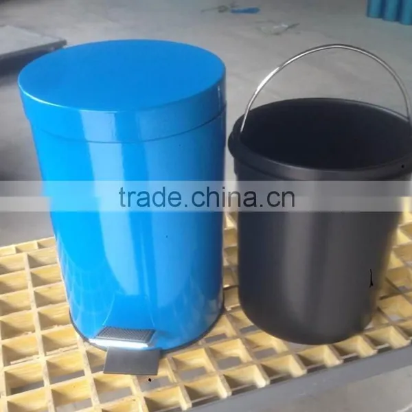 Blue Color 410# Stainless Steel Dustbin/trashcan With Good Quality photo-3