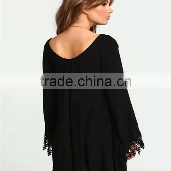 Floal Print Designs Womens Summer Swimsuit Kaftan Sexy Crochet Bikini Swimwear Cover Up Sexy Short Beach Dress photo-4