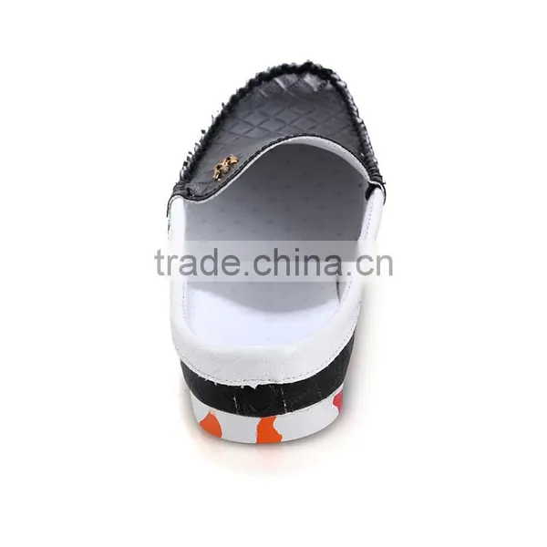 Fashion pu Leather Peas Shoes Casual for Men High Quality, Adults Camouflage Men Casual Shoes Sample for Male photo-2